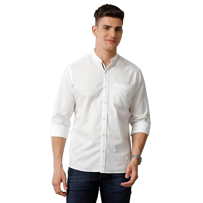 Cavallo by Linen Club Men's Cotton Linen shirt